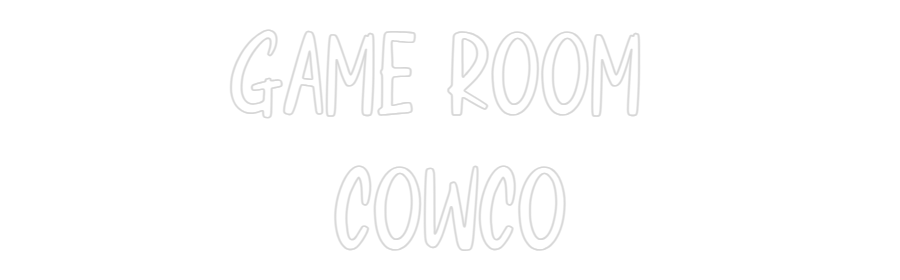 Custom Neon: GAME ROOM 
C...