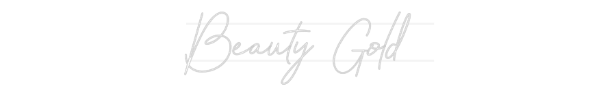 Custom Neon: Beauty Gold