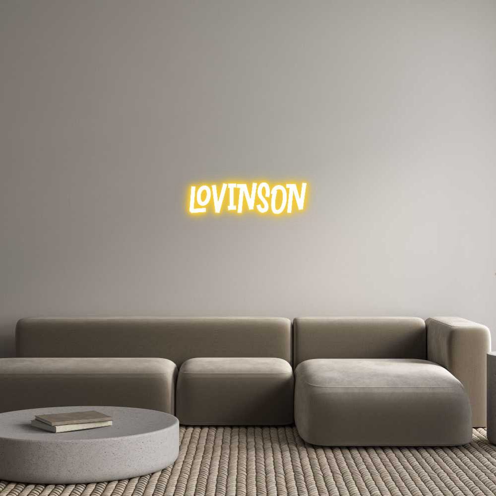 Custom Neon: LOVINSON