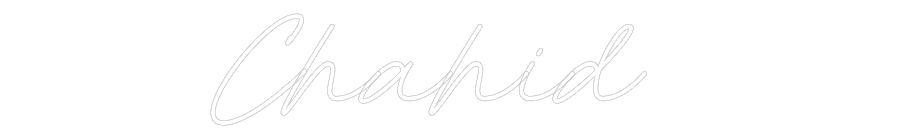 Custom Neon: Chahid
