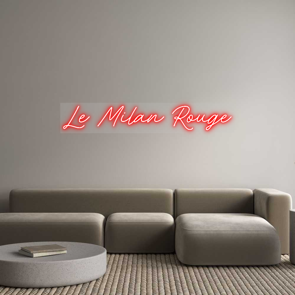 Custom Neon: Le Milan Rouge