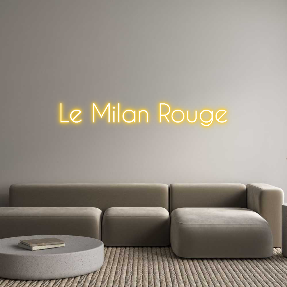 Custom Neon: Le Milan Rouge