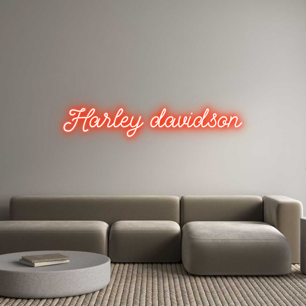 Custom Neon: Harley davidson