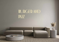 Custom Neon: BURGER AND
 ...