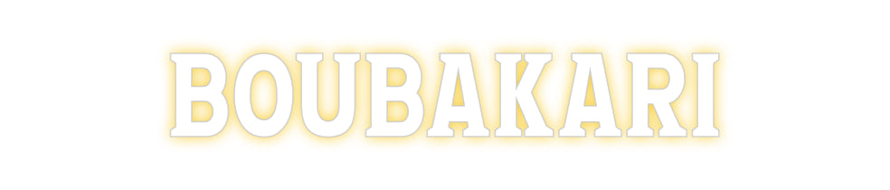 Custom Neon: BOUBAKARI