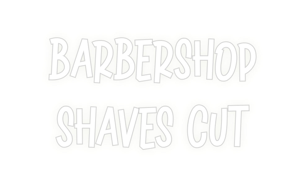 Custom Neon: BARBERSHOP
S...