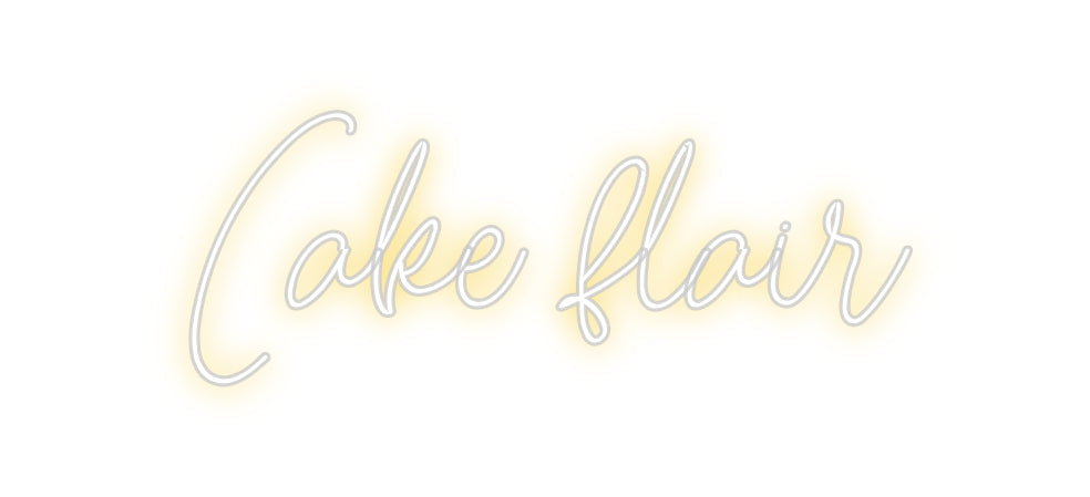 Custom Neon: Cake flair