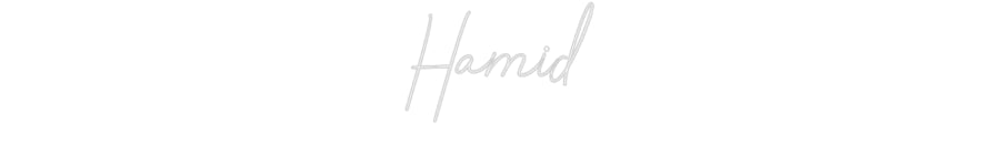 Custom Neon: Hamid