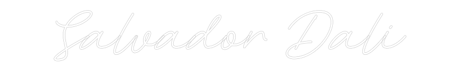 Custom Neon: Salvador Dali