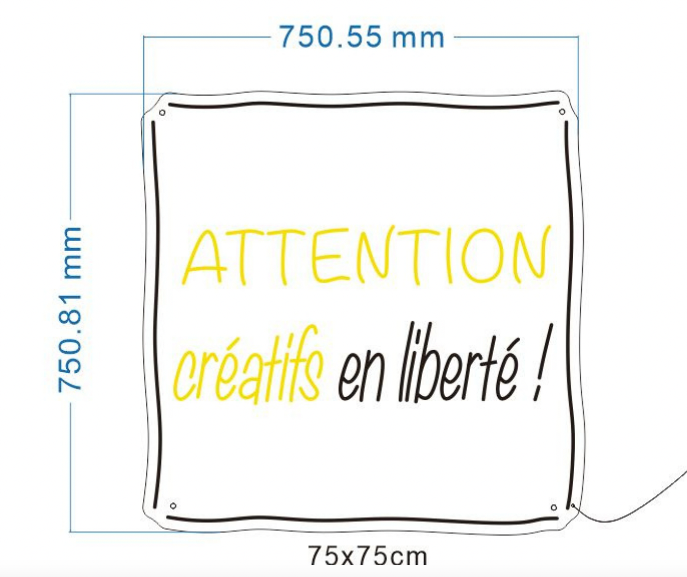 Neon ATTENTION créatifs en liberté