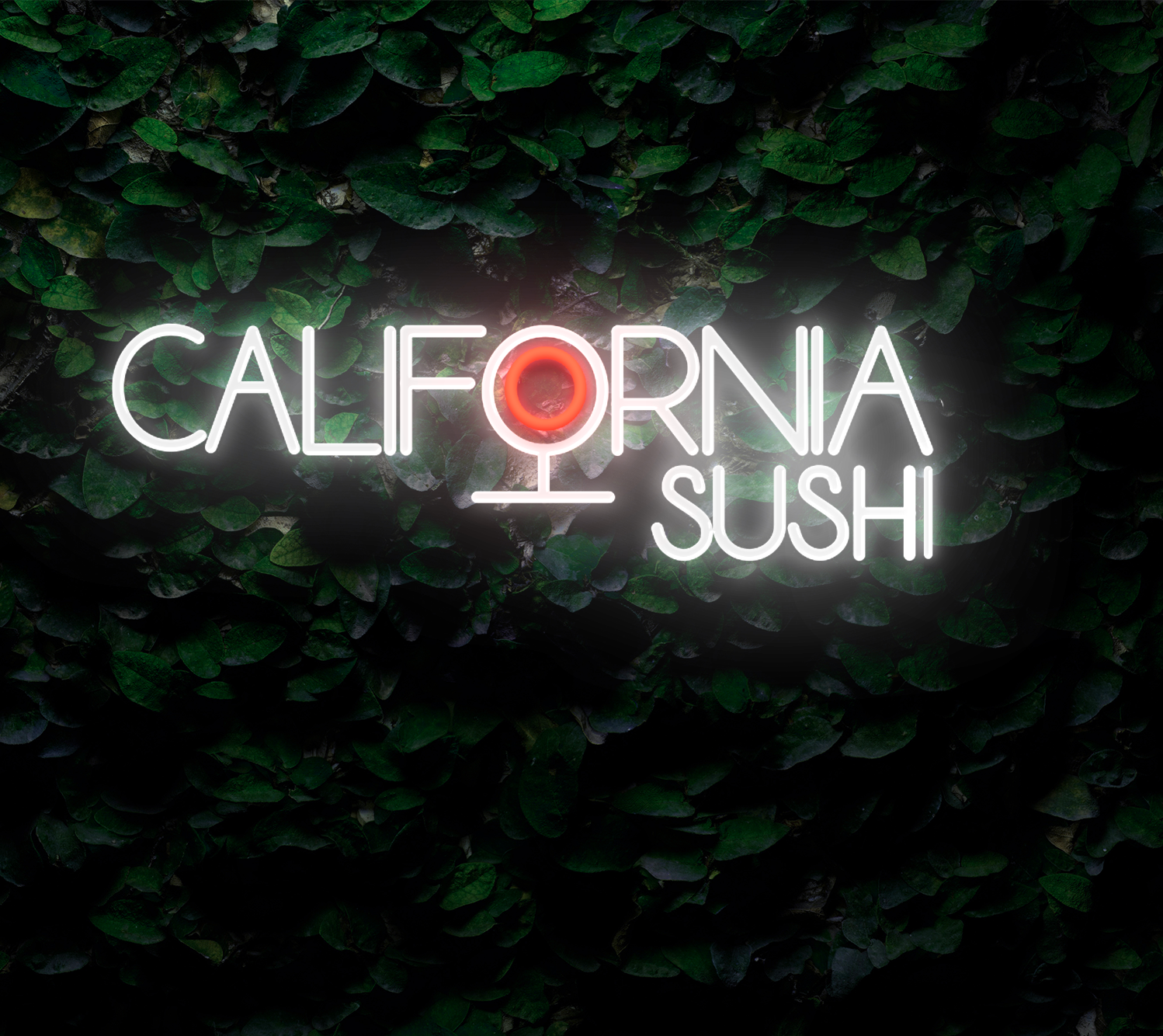 Néon Personnalisé California Sushi