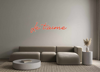 Custom Neon: Je t’aime