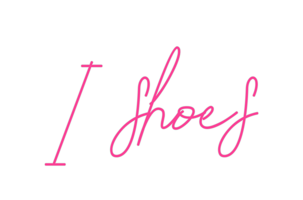 Custom Neon: I shoes