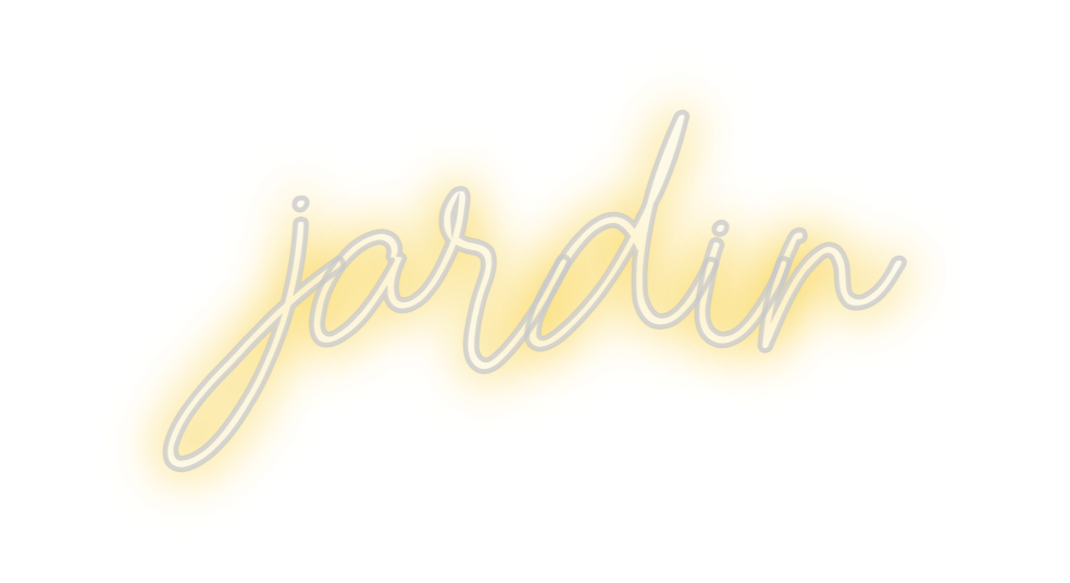 Custom Neon: jardin