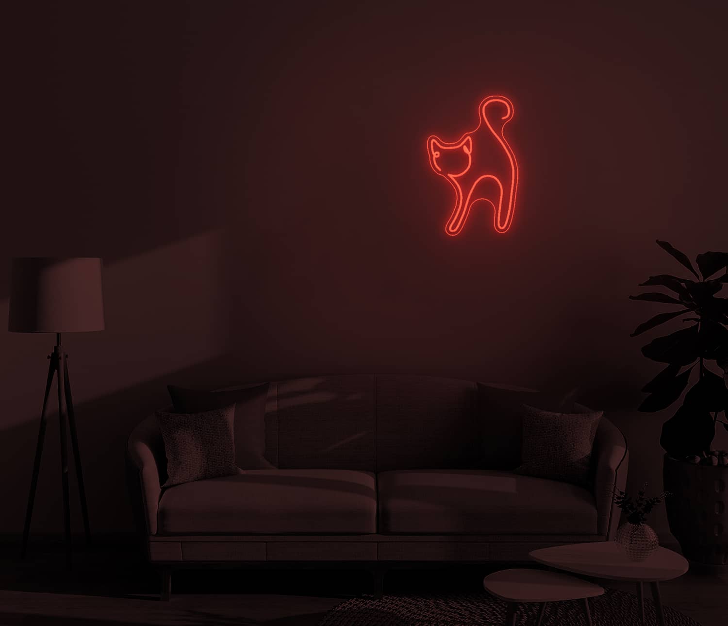 Chat - Neon Mural