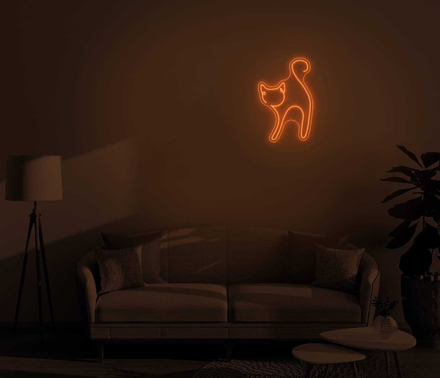 Chat - Neon Mural