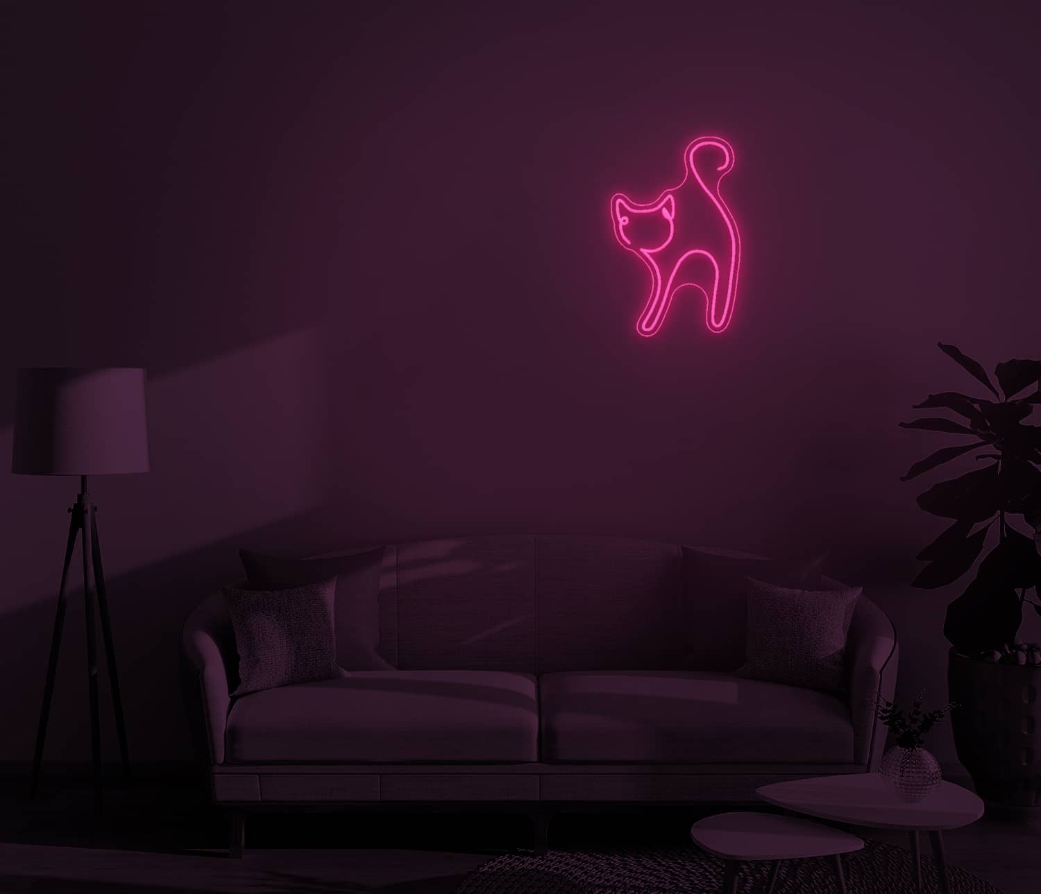 Chat - Neon Mural